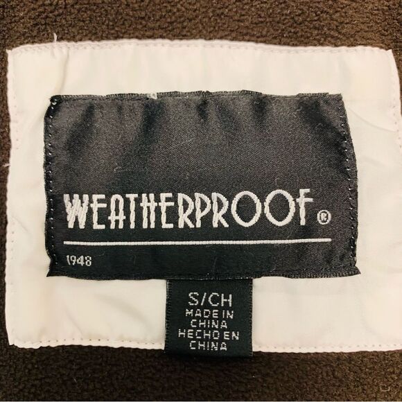 Weatherproof Cream and Brown Trim Lightweight Puffer Vest Sz. S - Picture 6 of 9
